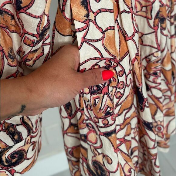 ⭕️ A.L.C Salina Linen Mini Dress US6 Medium - Picture 6 of 10